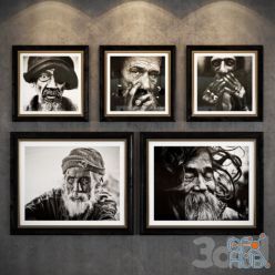 3D model Art Old people