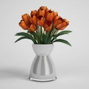 3D model Tulips in modern vase