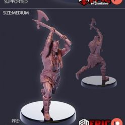 3D model Barbarian Champion Hammer (Medium) – 3D Print