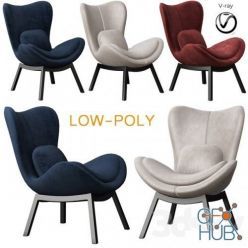 3D model Calligaris Lazy Armchair (low poly)