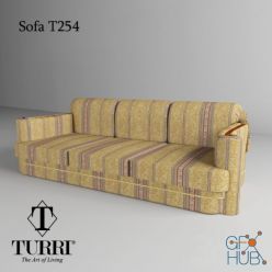 3D model Turri Sofa T254