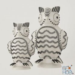 3D model Owl ceramic sculpture