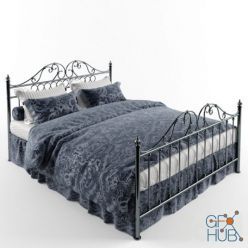 3D model Classic Metal Bed