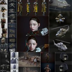 3D model PBR Game and 3D-Scan 3D-Models Bundle November 2020