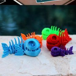 3D model Flexi Print-in-Place Fish – 3D Print