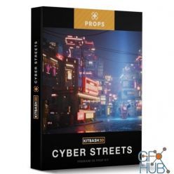3D model Kitbash3D – Props: Cyber Streets (FULL)
