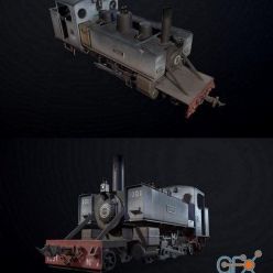 3D model WWI Trench Locomotive PBR