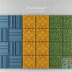 3D model Soundwave Acoustic Panels