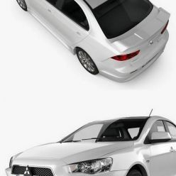 3D model Hum3D - Mitsubishi Lancer Sedan 2009