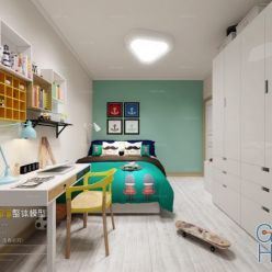 3D model Bedroom Space A018