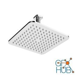 3D model Ceiling Square Rain Shower Head 202 and 242 mm by Laufen