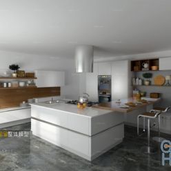 3D model Restaurant kitchen A004