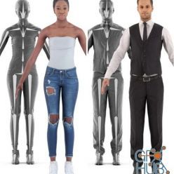 3D model RenderPeople – 3D Rigged People Scanned 3D Model