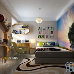 3D model Modern Style Bedroom Interior 27
