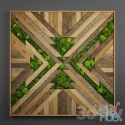 3D model Panel wood art 08