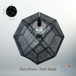 3D model Pendant lamp Etch Shade Assembled Tom Dixon