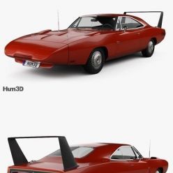 3D model Dodge Charger Daytona Hemi 1969