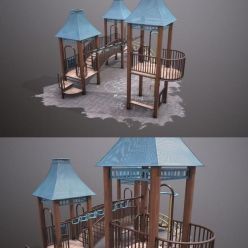 3D model Madison Square Park Playground