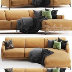 3D model Rolf benz Freistil 141 sofa set