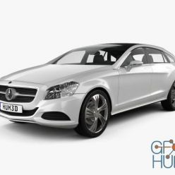 3D model Mercedes-Benz Shooting Break concept 2011 Hum 3D car