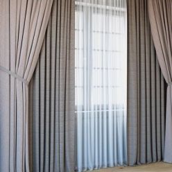 3D model Curtains with tulle set 04