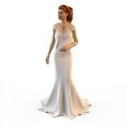 3D model Wedding evening dress Hani-Tabib