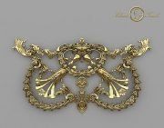 3D model Baroque relief ornament