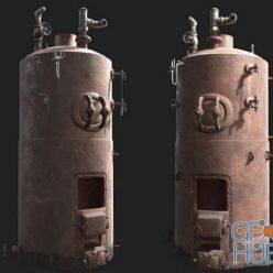 3D model Rusty Boiler PBR