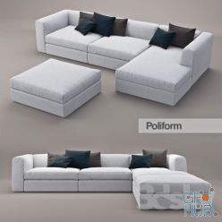 3D model Sofa Dune Poliform # 3