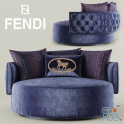 3D model Fendi Casa Efea Capitonne