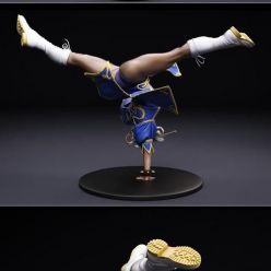 3D model Chun-Li Spinning Bird Kick Fan Art – 3D Print