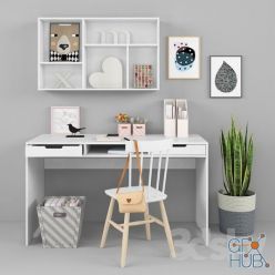 3D model Children's Desk and decor 13 (max)