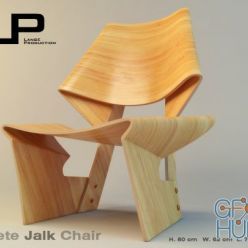 3D model Lange Production Grete Jalk GJ chair