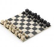 3D model Chess set Naef Bauhaus by Josef Hartwig