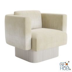 3D model Nashville Armchair Bruno Moinard Editions