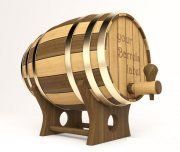 3D model Wooden barrels for beer