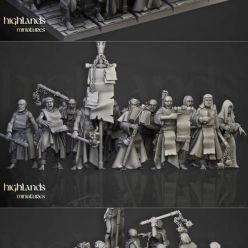 3D model Highlands Miniatures - Fanatical Zealots – 3D Print
