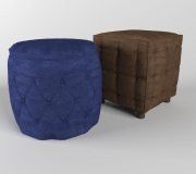 3D model Soft pouffes