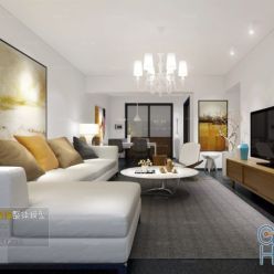 3D model Living room space A051