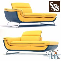 3D model Egoitaliano Vanille 0699 Divano Dormosa Sofa