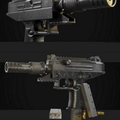 3D model UZI Pro Pistol PBR