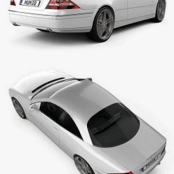 3D model Car Mercedes-Benz CL-Class (W215) 2006
