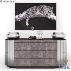 3D model Chest of drawers Vaslav IPE Cavalli (Visionnaire)