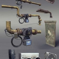 3D model Various Foreground Game Props PBR