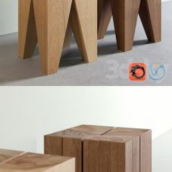 3D model e15 Backenzahn stool
