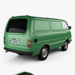 3D model Hum 3D Toyota Hiace Panel Van 1977
