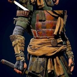 3D model The Japan Samurai Warrior