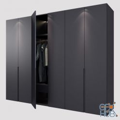 3D model Black wardrobe