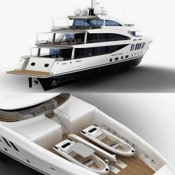 3D model Amels 200 Yacht PBR