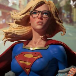 3D model Super Girl